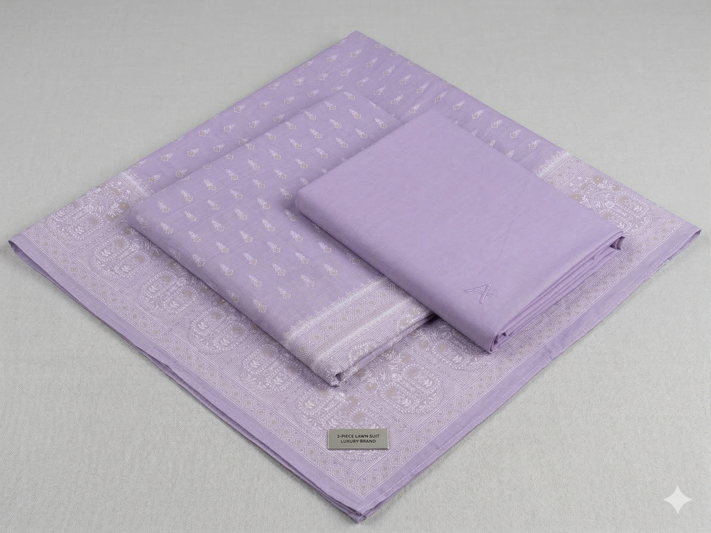 3-Piece Digital Printed Unstitched Lawn Suit