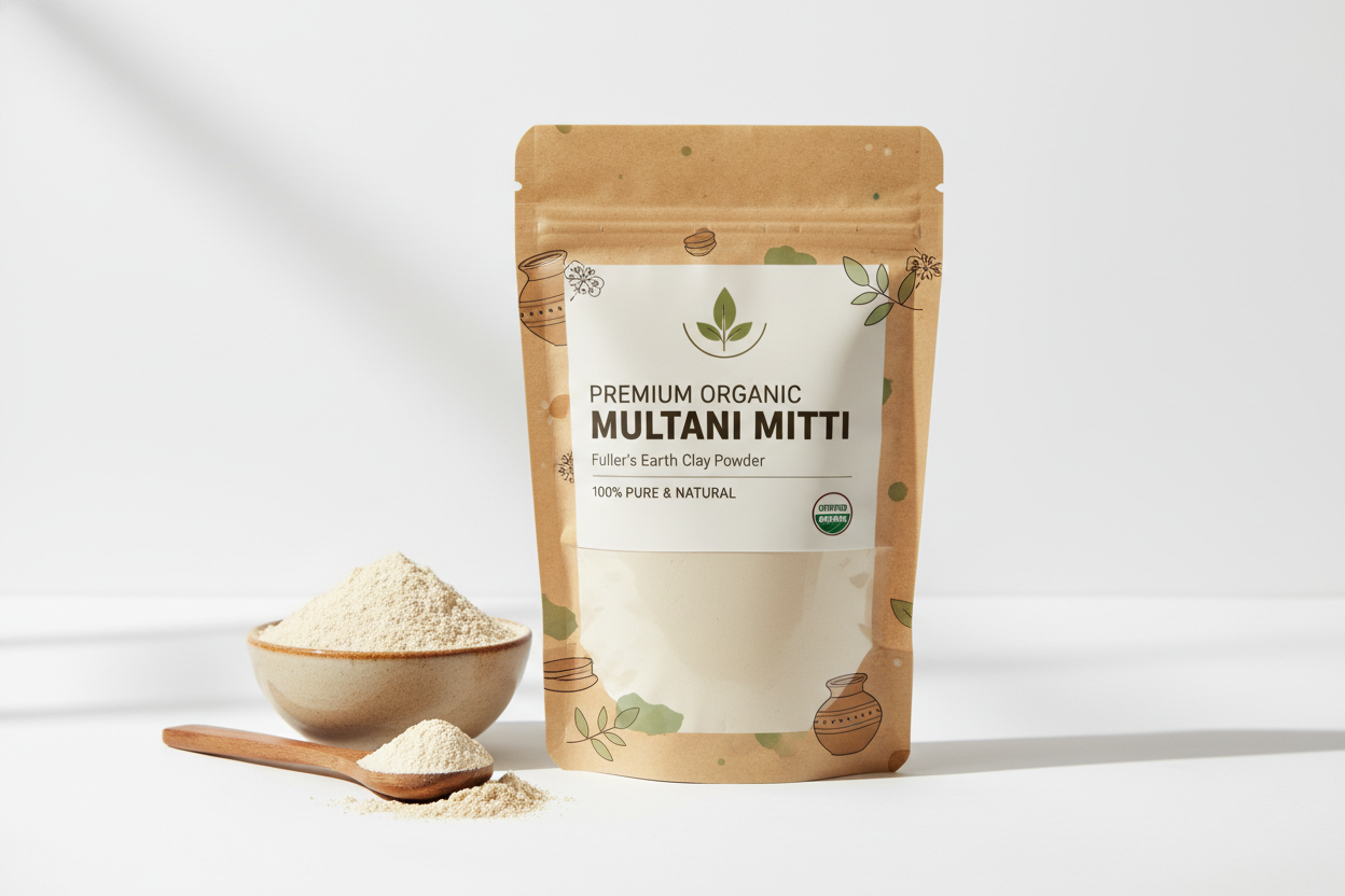 Premium Organic Multani Mitti Powder, 100% Organic and orignal.